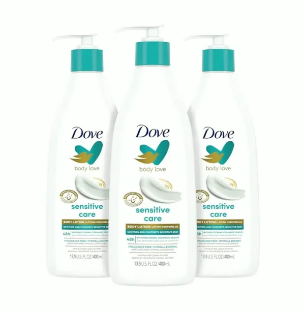 Dove Gentle Skin Body Set of 3 with Ceramide Serum