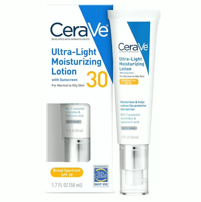 Cera Ve Moisturizing Cream With SPF 30 | Lightweight Matte Finish